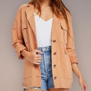 GENTLE FAWN Sauners Raw Hem Utility Jacket